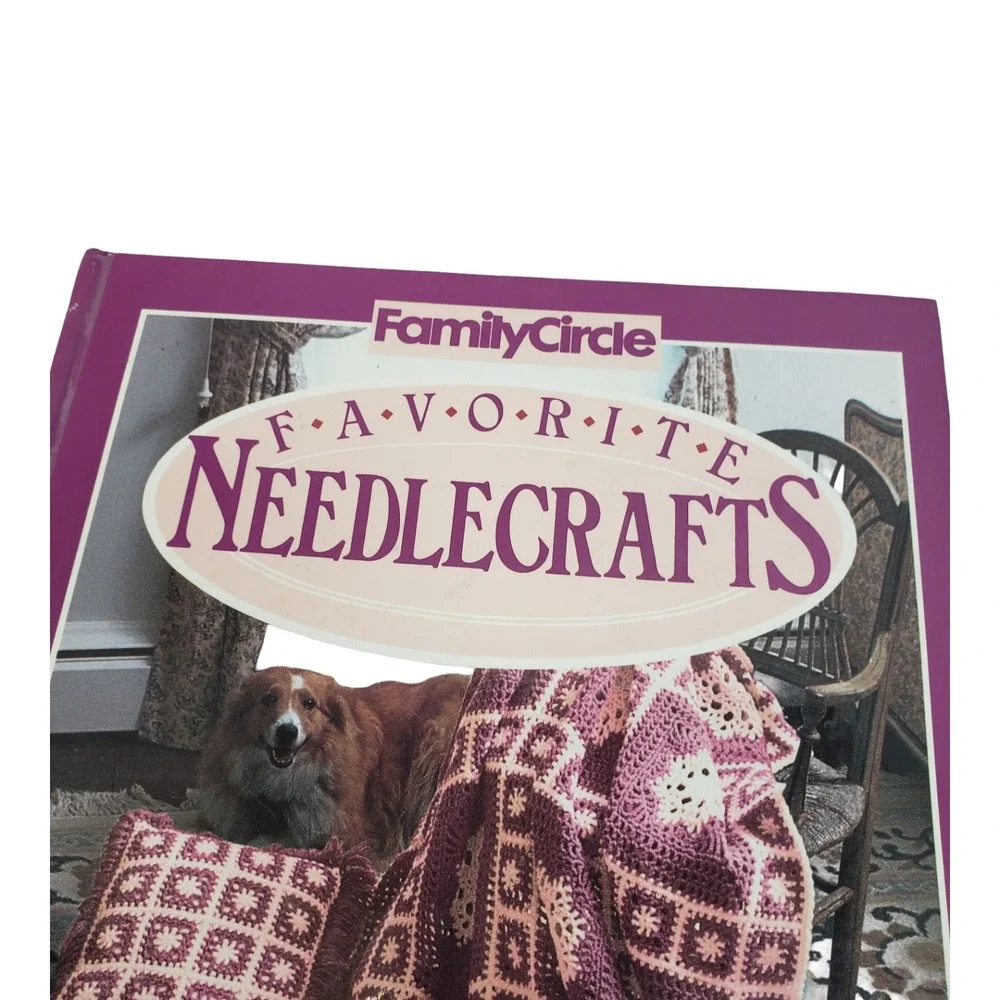 Family Circle Favorite Needlecrafts Vintage Hardcover Knitting Crochet Patterns